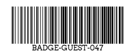 Badge barcode