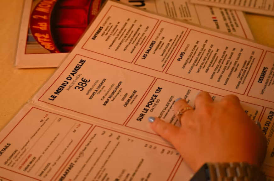 traditional menu