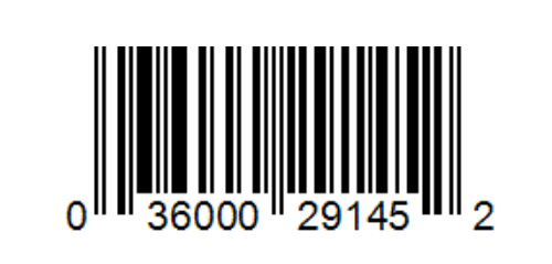 Sample UPC-A barcode