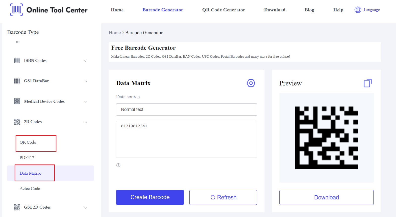 Data Matrix vs QR Code.png