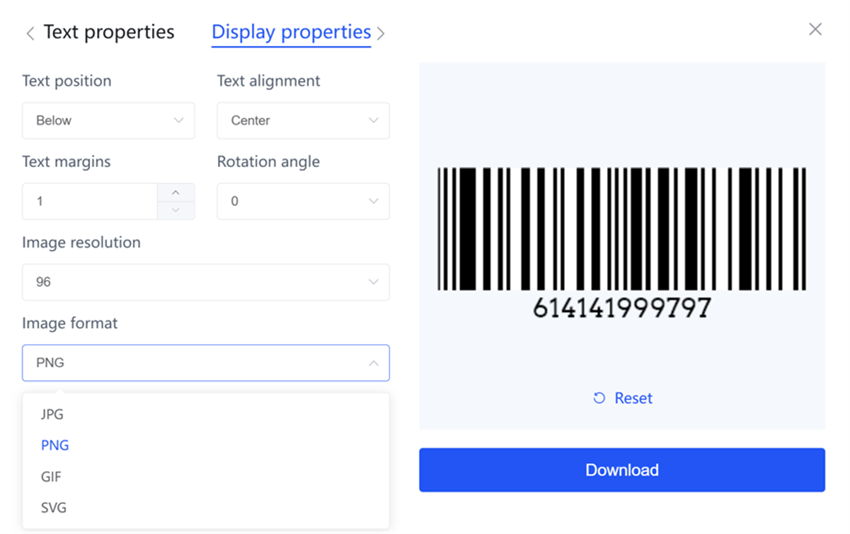barcode setti