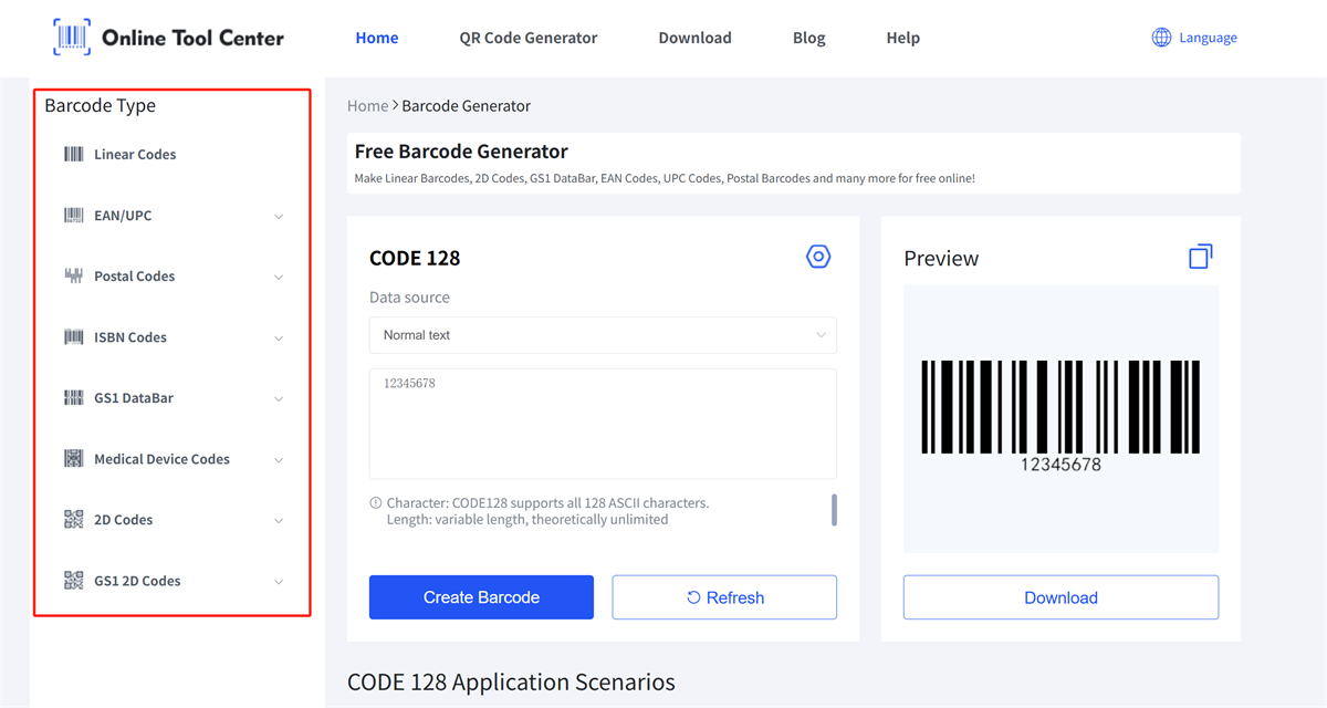 barcode types