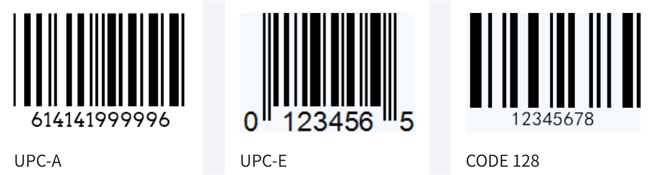 various barcode symbology