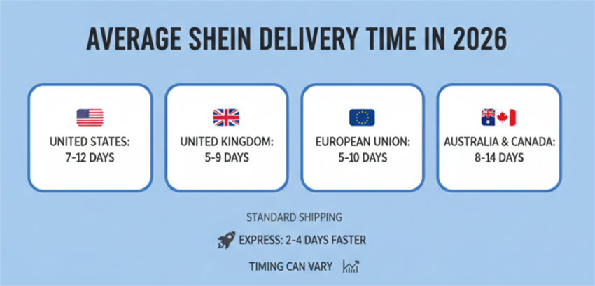 Average Shein Delivery Time in 2026