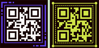 QR Code on Black Background QR Code on Black Background