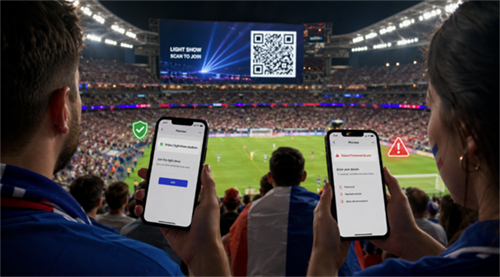 scan qr code at a world cup match scan qr code at a world cup match