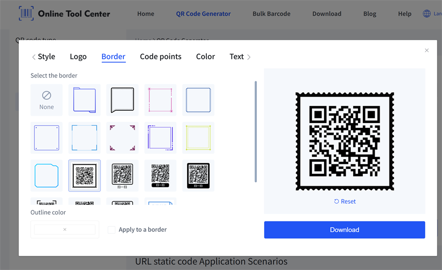 add frame for qr code add frame for qr code