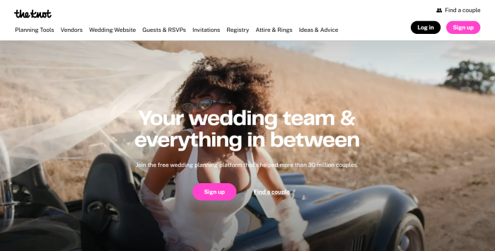 The Knot website
