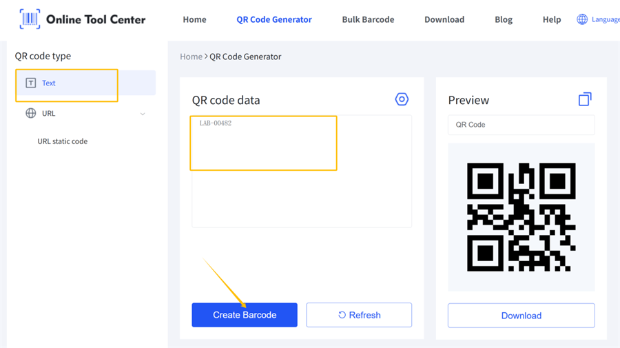 Convert Text to a QR Code