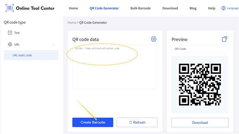 Turn a URL into a QR Code
